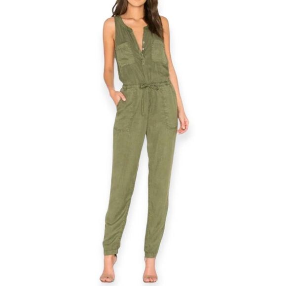SANCTUARY HAZEL ARMY GREEN JUMPSUIT SZ.S EUC. - Picture 1 of 8
